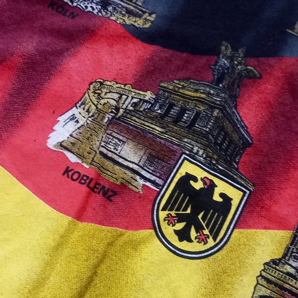Vintage Deutschland Germany Flag Big Print T-Shirt