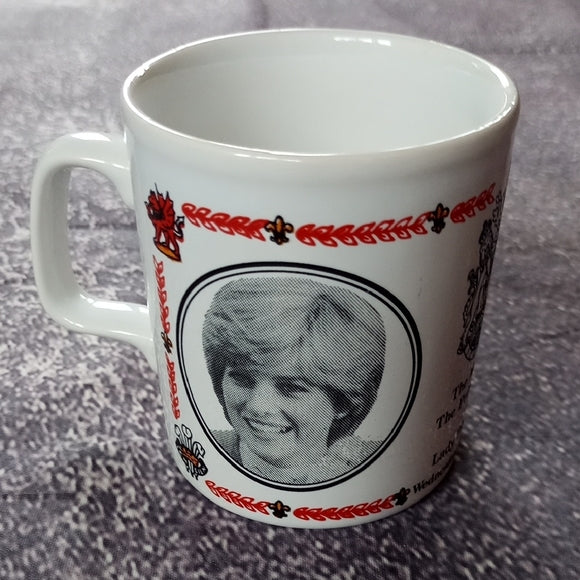 VINTAGE 1981 MUG MARRIAGE OF THE PRINCE OF WALES & LADY DIANA SPENCER