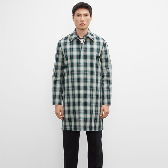 Club Monaco PLAID MAC COAT Button-down Pea Coat