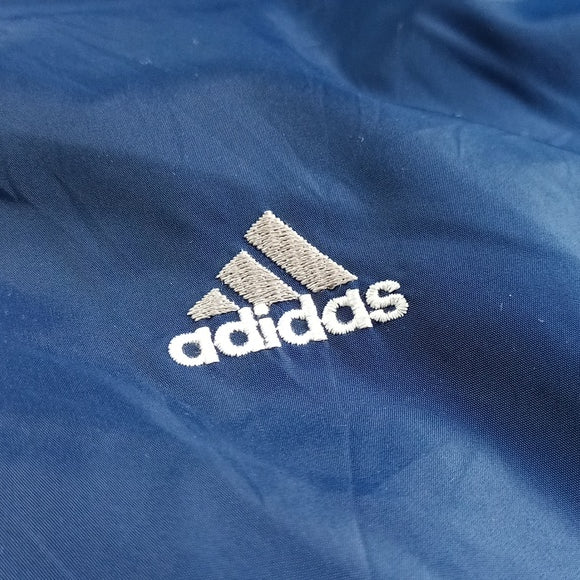 Vintage 90s Adidas Blue Stripes Blue Essential Winter Jacket