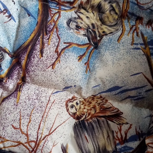 Vintage Wildlife Snows-cape Pattern J.G.Hook Real Down Puffer Jacket UNISEX