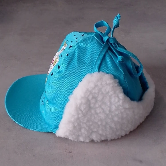 Vintage 1993 Blue Lamb Chop Friends Cap with Ear Flaps Shari Lewis