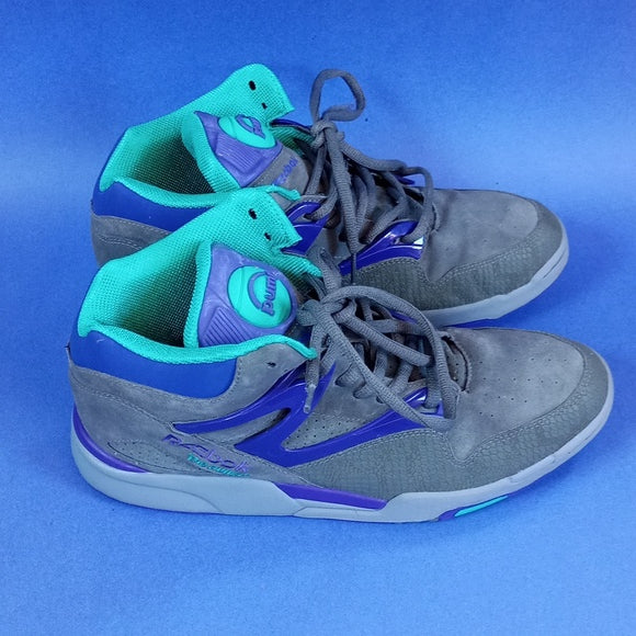 RARE REEBOK Omni Pump Gray Purple Teal Suede Japan Limited Edition