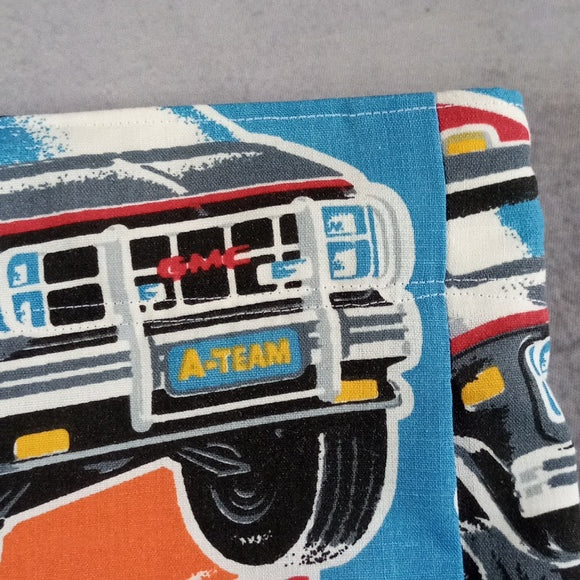 Vintage 1983 Boom Box Benny's "The A-Team" Custom Patchwork Shorts – UNISEX