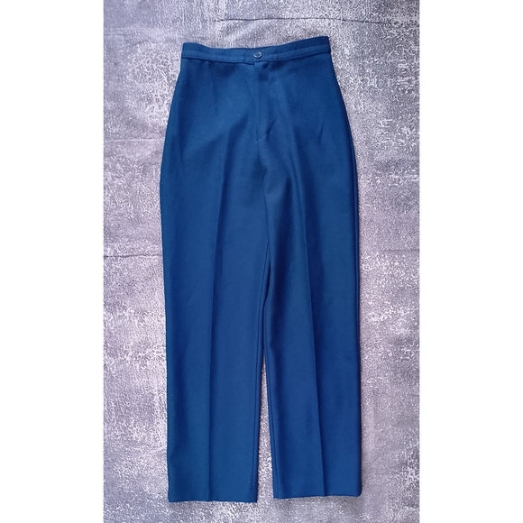 Vintage 90s Women's Blue Wide Leg Pants