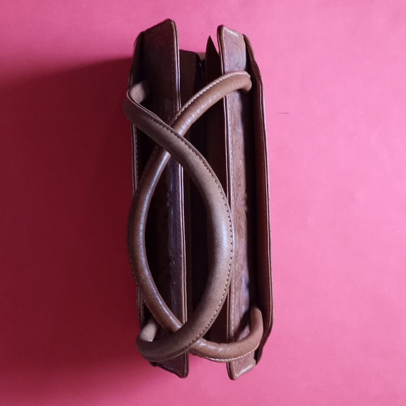 Vintage 1960s MONT ABUR Leather Tooled Purse