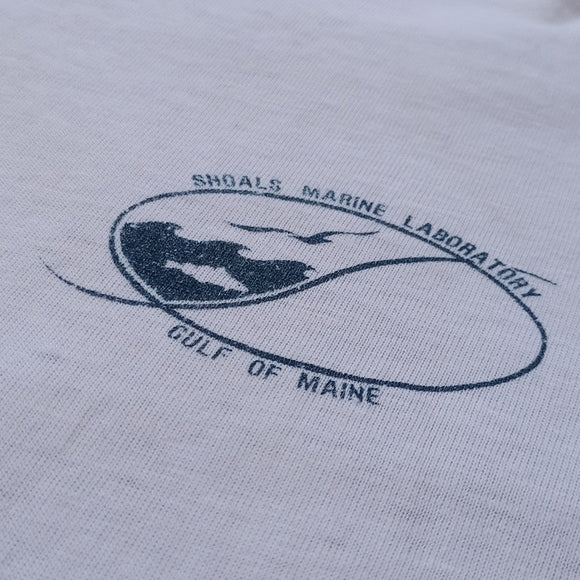 VINTAGE 90s Lobster Shoals Marine Lab Gulf Of Main T-Shirt Single Stitch