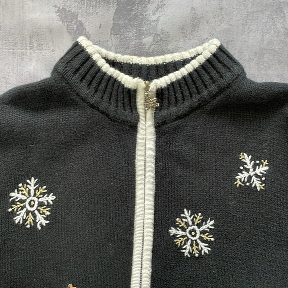Vintage Snowmen & Snowflakes Ugly Sweater