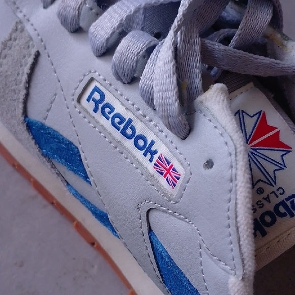 Reebok Classic Leather Dusty Warehouse Pack Grey Blue Trainers Shoes