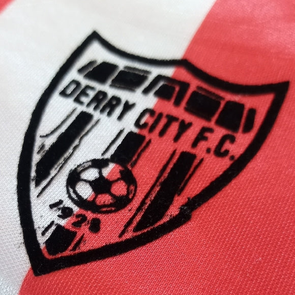 Vintage 1987-88 Derry City FC Home Football Jersey SMITHWICKS ADIDAS