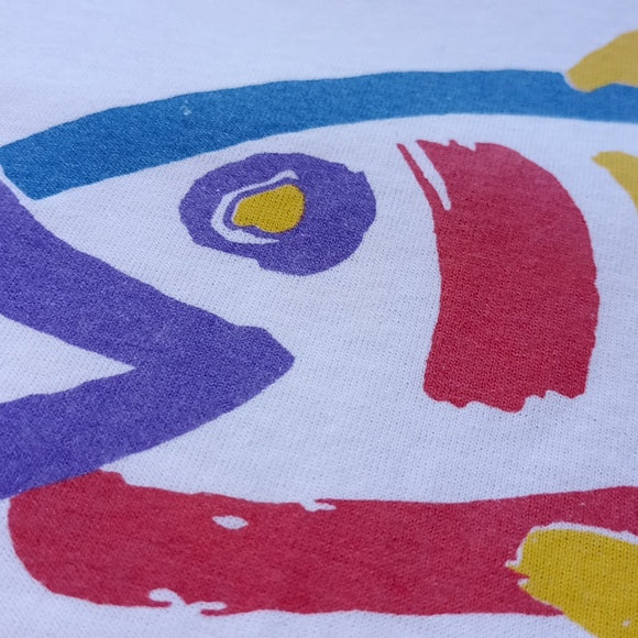 Vintage 90s Shell's Florida's Best Seafood Graphic Single Stitch T-Shirt