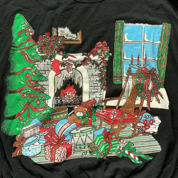 Vintage UGLY Christmas Sweater Print All Over