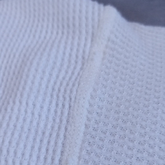Vintage 90s FRUIT OF THE LOOM WAFFLE KNIT Long John Style Shirt