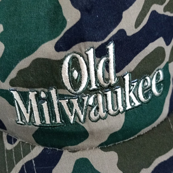 Vintage Old Milwaukee Camo Trucker Hat