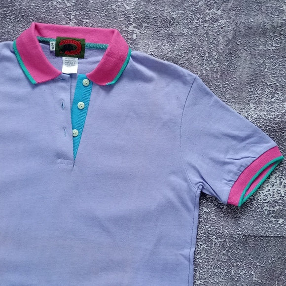 Vintage 90s BOSTON TRADERS women's POLO SHIRT SINGLE STITCH
