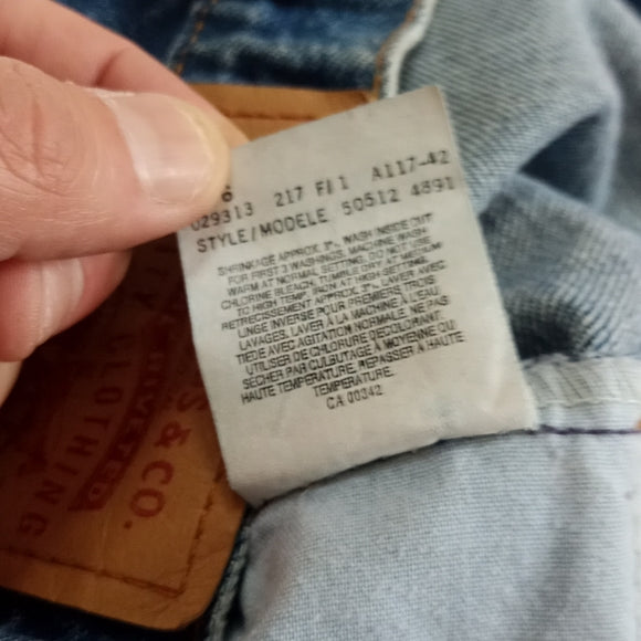 Vintage 1990s LEVI'S 512 Denim Jeans UNISEX