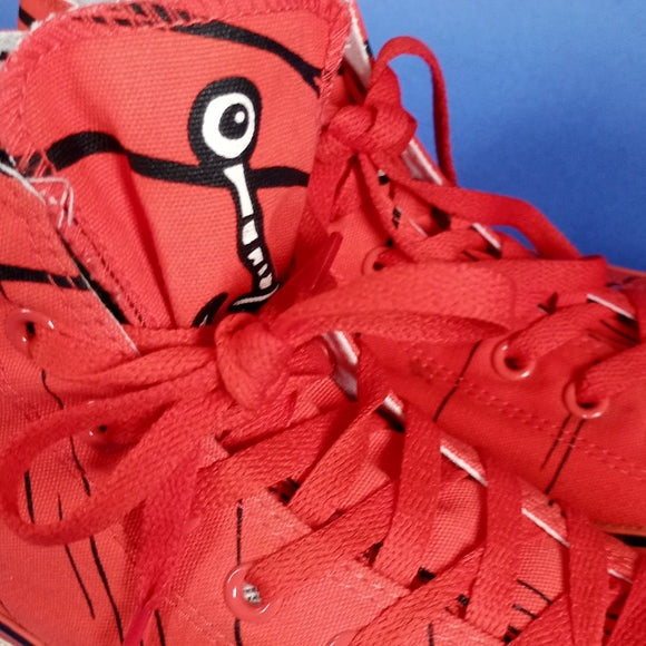 Rare Converse Cat In The Hat Hi Top Dr Seuss Book Thing Shoes UNISEX