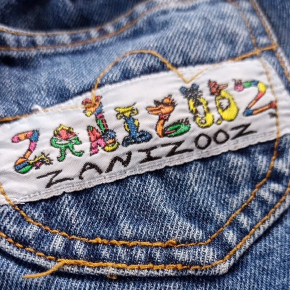 VINTAGE 90s ZANIZOOZ Embroidered Denim Jeans