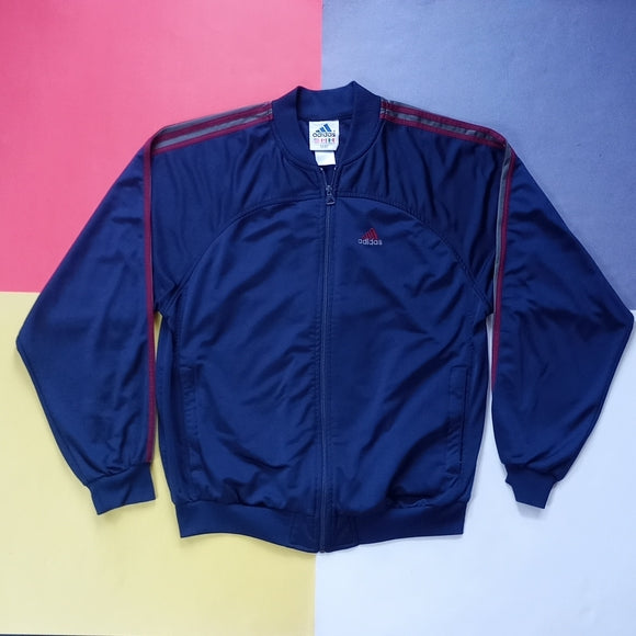 Vintage ADIDAS 1990s Zip Up Track Style Jacket Unisex