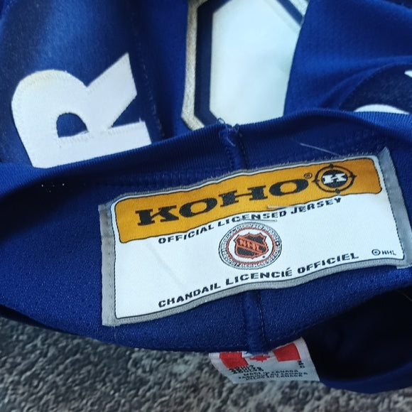 Vintage 90s NHL DARCY TUCKER KOHO Toronto Maple Leafs Hockey Jersey AIR-KNIT