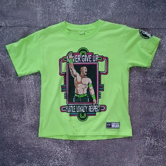 2014 WWE JOHN CENA YOU CAN'T SEE ME GREEN T-SHIRT
