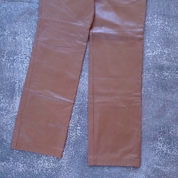 Danier Brown Leather Pants