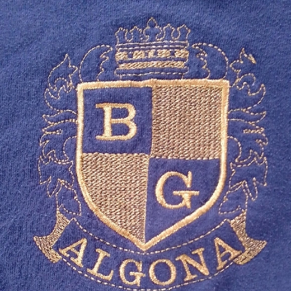 VINTAGE 90s BG ALGONA Embroidered Crewneck Sweater Fruit Of The Loom UNISEX