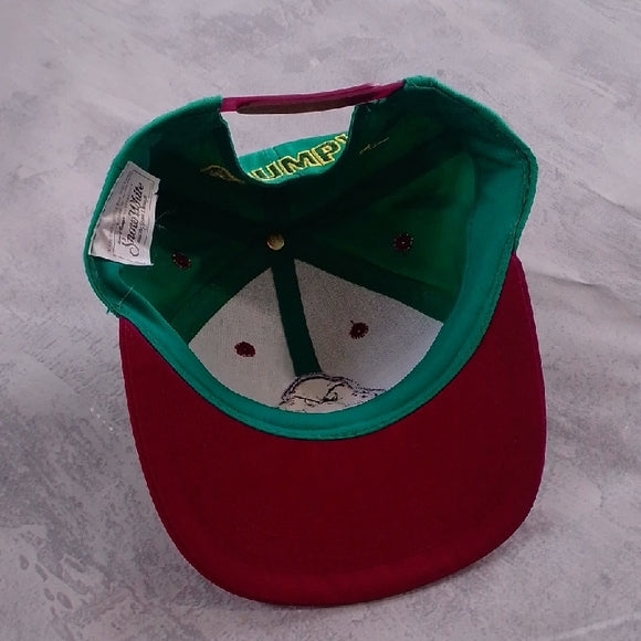 Vintage 90s Snow White and the Seven Dwarfs GRUMPY Embroidered Snapback Hat
