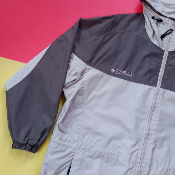 Vintage Women's 90s Columbia Windbreaker Jacket SIZE: Large Great Condition! S a