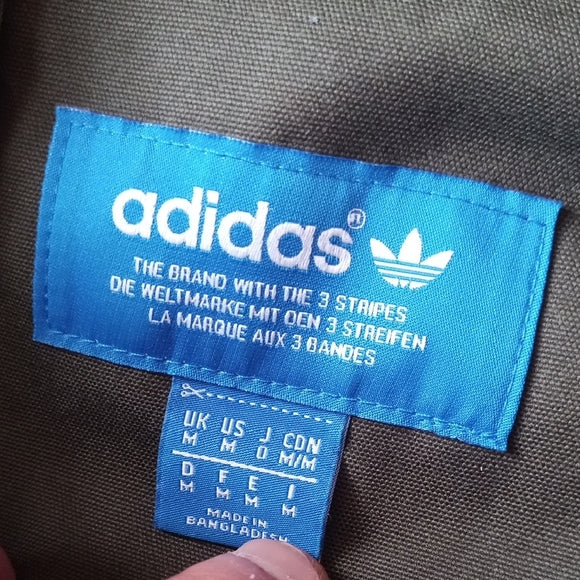 ADIDAS HEAVY DUTY CARGO POCKETS JACKET WINTER GREEN MEDIUM