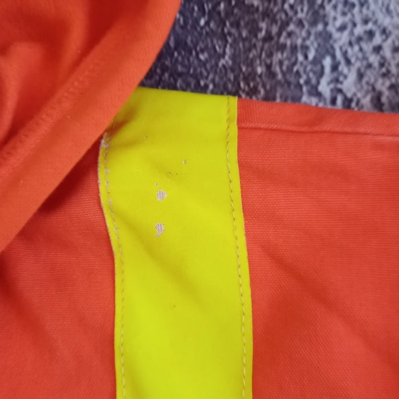 AGO Essential Workwear Denim Orange Jacket With Hoodie ARC/FR #HO-325