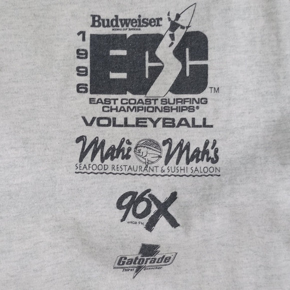 Vintage 1996 East Coast Surfing Champions Volleyball Single Stitch Muscle Tee