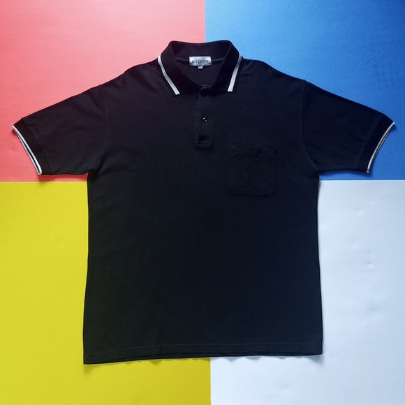 Vintage Monsieur Givenchy Shirt Black Polo Unisex