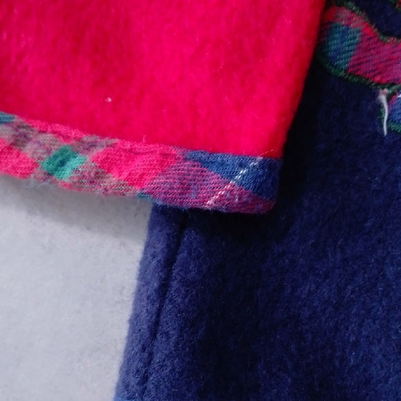 Red and Blue Teddybears Cardigan