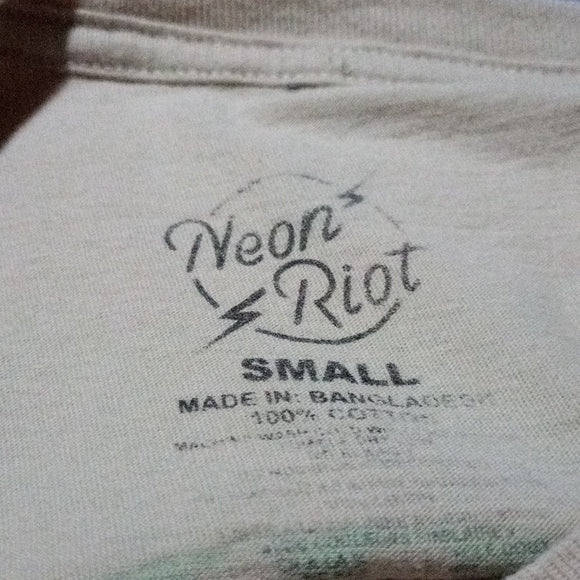 Nasa Spaceship Neon Riot Graphic T-Shirt