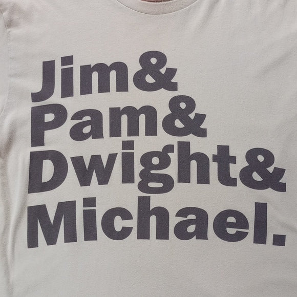 The Office Jim & Pam & Dwight and Michael. T-Shirt Unisex