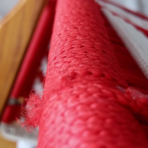Vintage Red Wings Folding Lawn Chair