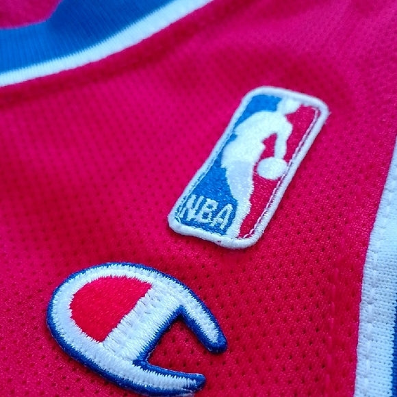 Vintage Grant Hill Champion Red Pistons Jersey #33 SIZE 48