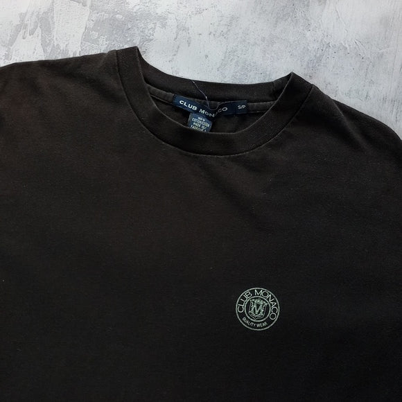 Vintage Club Monaco Small Logo Black T-Shirt