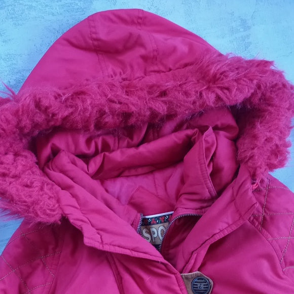 VINTAGE 90s ISPO Winter Red Parka UNISEX