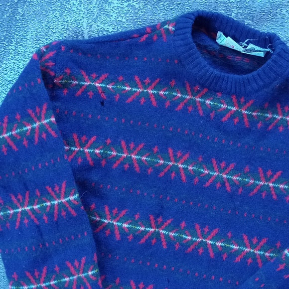 Vintage 90s Hunt Club Shetland Wool Crewneck Sweater