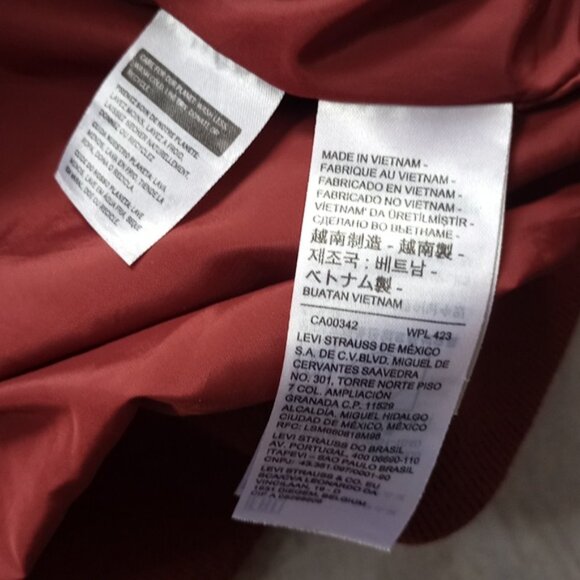 Levi's Maroons Windbreaker Jacket