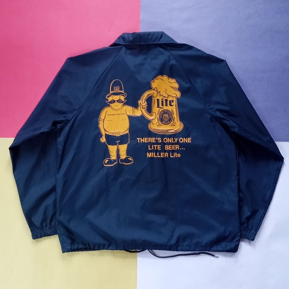 Vintage 1988 Baltimore Police Chase Miller Lite Button-Up Jacket Unisex