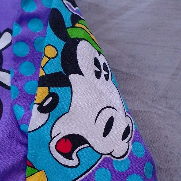 SUPER RARE VINTAGE 90s Disney Mickey Mouse In Blaggard Castle Comic AOP Jacket
