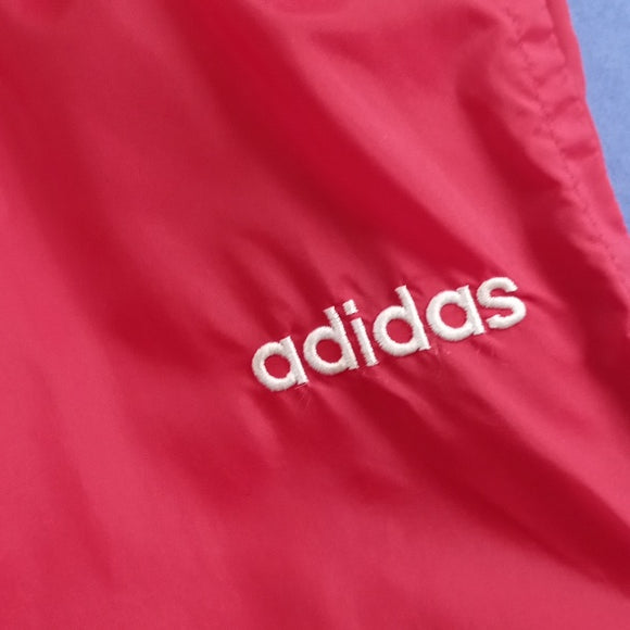 Vintage 90s Adidas Red Essential Slash Pants with Pockets