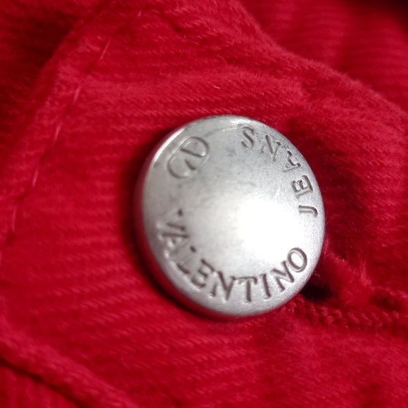 VALENTINO Red Denim Jeans Unisex