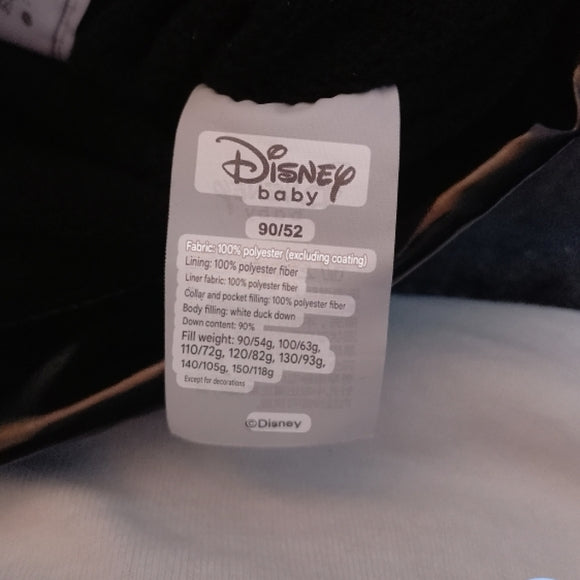 RARE Disney Baby MICKEY MOUSE Black Down Puffer Jacket