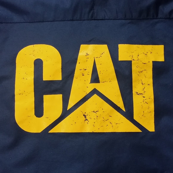 Vintage 90s Cat Equipment Big Logo Windbreaker Jacket UNISEX BLUE