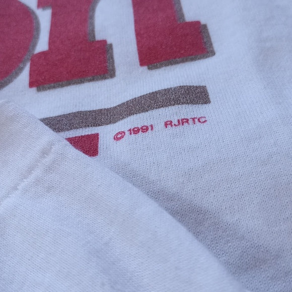 Vintage 1992 Winston Racing Brand Graphic Single Stitch T-Shirt