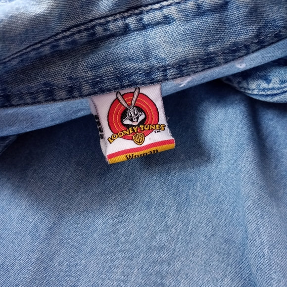 Vintage 2000 Women's Looney Tunes Tweety Bird Denim